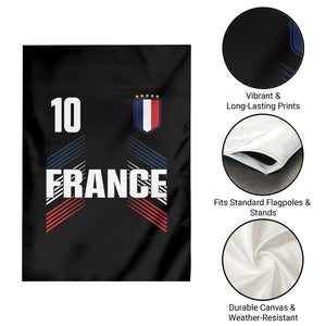 France Soccer Sports Graphic Number 10 Jersey Style Garden Flag Proud French Football Fans Game Day Pride TS02 Print Your Wear