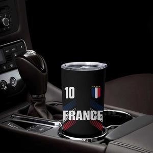 France Soccer Sports Graphic Number 10 Jersey Style Tumbler Cup Proud French Football Fans Game Day Pride TS02 Print Your Wear
