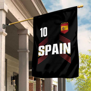 Spain Soccer Sports Graphic Number 10 Jersey Style Garden Flag Proud Spanish Football Fans Game Day Pride TS02 Print Your Wear