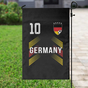 Germany Soccer Sports Graphic Number 10 Jersey Style Garden Flag Proud German Football Fans Game Day Pride TS02 Print Your Wear