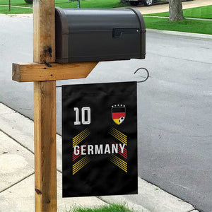 Germany Soccer Sports Graphic Number 10 Jersey Style Garden Flag Proud German Football Fans Game Day Pride TS02 Print Your Wear