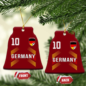 Germany Soccer Sports Graphic Number 10 Jersey Style Ceramic Ornament Proud German Football Fans Game Day Pride TS02 Print Your Wear