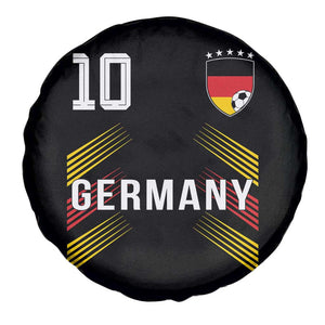 Germany Soccer Sports Graphic Number 10 Jersey Style Spare Tire Cover Proud German Football Fans Game Day Pride TS02 Print Your Wear
