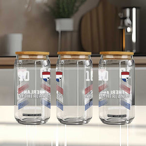 Netherlands Soccer Sports Graphic Number 10 Jersey Style Glass Can Proud Nederlands Holland Football Fans Game Day Pride TS02 Print Your Wear