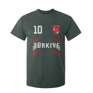 Proud Turkiye Soccer Fans Number 10 Jersey Style T Shirt For Kid Patriotic Turkish Football Turkey Sports Lover