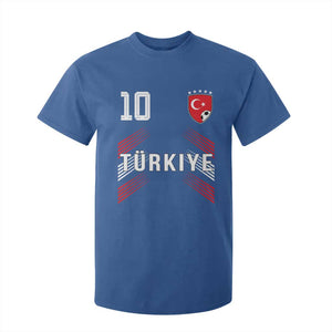 Proud Turkiye Soccer Fans Number 10 Jersey Style T Shirt For Kid Patriotic Turkish Football Turkey Sports Lover