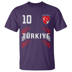 Proud Turkiye Soccer Fans Number 10 Jersey Style T Shirt Patriotic Turkish Football Turkey Sports Lover