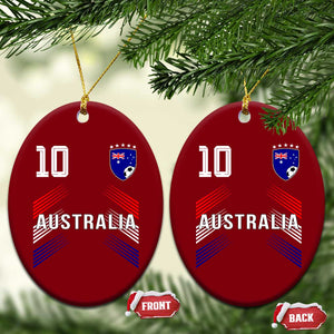 Australia Soccer Sports Graphic Number 10 Jersey Style Ceramic Ornament Proud Australian Football Fans Game Day Pride TS02 Print Your Wear