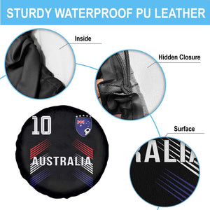 Australia Soccer Sports Graphic Number 10 Jersey Style Spare Tire Cover Proud Australian Football Fans Game Day Pride TS02 Print Your Wear