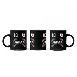 Japan Soccer Sports Graphic Number 10 Jersey Style Coffee Mug Proud Japanese Football Fans Game Day Pride TS02 Print Your Wear