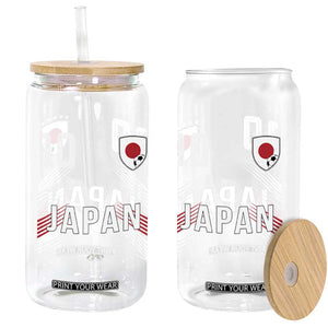 Japan Soccer Sports Graphic Number 10 Jersey Style Glass Can Proud Japanese Football Fans Game Day Pride TS02 Print Your Wear
