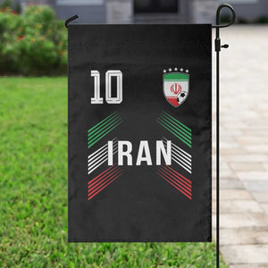 Iran Soccer Sports Graphic Number 10 Jersey Style Garden Flag Proud Iranian Football Fans Game Day Pride TS02 Print Your Wear