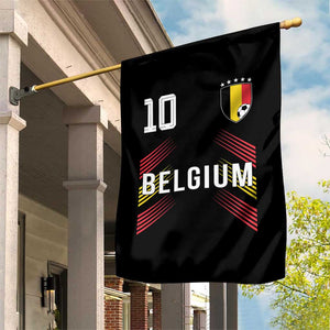 Belgium Soccer Sports Graphic Number 10 Jersey Style Garden Flag Proud Belgian Football Fans Game Day Pride TS02 Print Your Wear