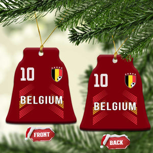 Belgium Soccer Sports Graphic Number 10 Jersey Style Ceramic Ornament Proud Belgian Football Fans Game Day Pride TS02 Print Your Wear