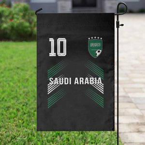 Saudi Arabia Soccer Sports Graphic Number 10 Jersey Style Garden Flag Proud Saudi Football Fans Game Day Pride TS02 Print Your Wear