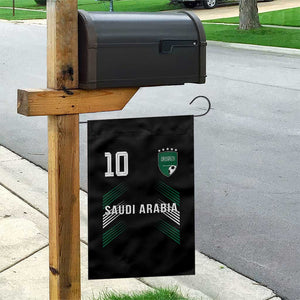 Saudi Arabia Soccer Sports Graphic Number 10 Jersey Style Garden Flag Proud Saudi Football Fans Game Day Pride TS02 Print Your Wear