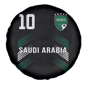 Saudi Arabia Soccer Sports Graphic Number 10 Jersey Style Spare Tire Cover Proud Saudi Football Fans Game Day Pride TS02 Print Your Wear