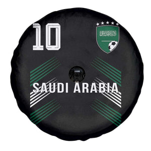 Saudi Arabia Soccer Sports Graphic Number 10 Jersey Style Spare Tire Cover Proud Saudi Football Fans Game Day Pride TS02 Print Your Wear