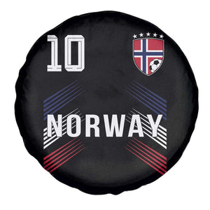 Norway Soccer Sports Graphic Number 10 Jersey Style Spare Tire Cover Proud Norwegian Football Fans Game Day Pride TS02 Print Your Wear