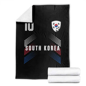 South Korea Soccer Sports Graphic Number 10 Jersey Style Throw Blanket Proud Korean Football Fans Game Day Pride TS02 Black Print Your Wear