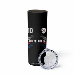 South Korea Soccer Sports Graphic Number 10 Jersey Style Skinny Tumbler Proud Korean Football Fans Game Day Pride TS02 Print Your Wear