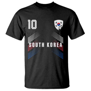 South Korea Soccer Sports Graphic Number 10 Jersey Style T Shirt Proud Korean Football Fans Game Day Pride TS02 Black Print Your Wear