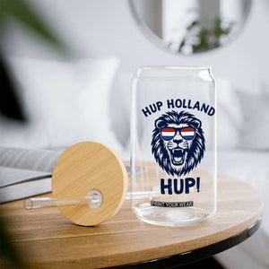 Hup Holland Hup Lion Netherlands Flag Glass Can Nederlands Dutch Pride Soccer Fans