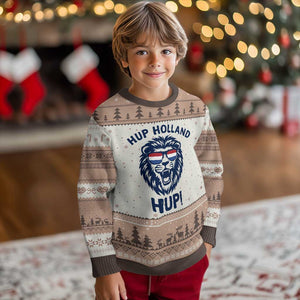 Hup Holland Hup Lion Netherlands Flag Ugly Christmas Sweater Nederlands Dutch Pride Soccer Fans