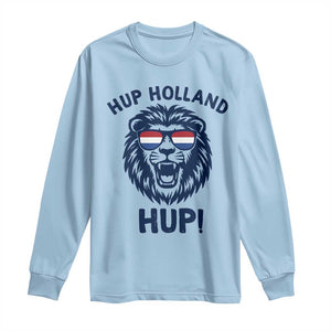 Hup Holland Hup Lion Netherlands Flag Long Sleeve Shirt Nederlands Dutch Pride Soccer Fans