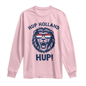 Hup Holland Hup Lion Netherlands Flag Long Sleeve Shirt Nederlands Dutch Pride Soccer Fans
