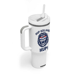 Hup Holland Hup Lion Netherlands Flag Tumbler With Handle Nederlands Dutch Pride Soccer Fans