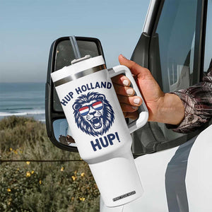 Hup Holland Hup Lion Netherlands Flag Tumbler With Handle Nederlands Dutch Pride Soccer Fans