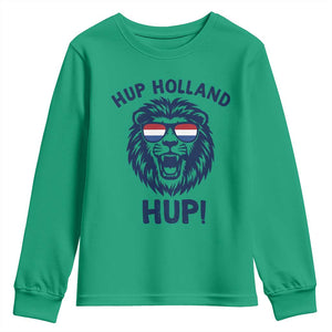 Hup Holland Hup Lion Netherlands Flag Youth Sweatshirt Nederlands Dutch Pride Soccer Fans