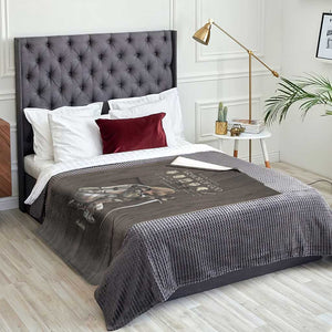 Personalized Armor of God Christian Wooden Style Throw Blanket Ephesians 6:10 Scripture Faith Gift for Women TS02 Print Your Wear