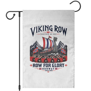 Viking Row Ro Ro Norway Norge Norwegian Flag Garden Flag Row For Glory Norway Together As One Retro Football Fans TS02 White Print Your Wear