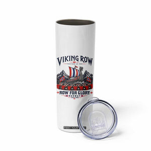 Viking Row Ro Ro Norway Norge Norwegian Flag Skinny Tumbler Row For Glory Norway Together As One Retro Football Fans TS02 Print Your Wear