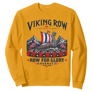 Viking Row Ro Ro Norway Norge Norwegian Flag Sweatshirt Row For Glory Norway Together As One Retro Football Fans TS02 Gold Print Your Wear