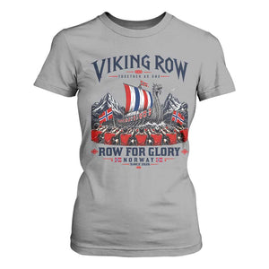Viking Row Ro Ro Norway Norge Norwegian Flag T Shirt For Women Row For Glory Norway Together As One Retro Football Fans TS02 Sport Gray Print Your Wear