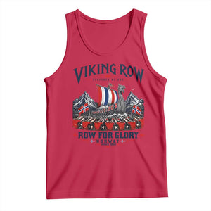 Viking Row Ro Ro Norway Norge Norwegian Flag Tank Top Row For Glory Norway Together As One Retro Football Fans TS02 Red Print Your Wear