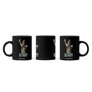 No Scotland No Party Funny Statue of Liberty Celebration Coffee Mug Saltire Flag Glasgow Cone Scottish Football Fans TS02 Print Your Wear