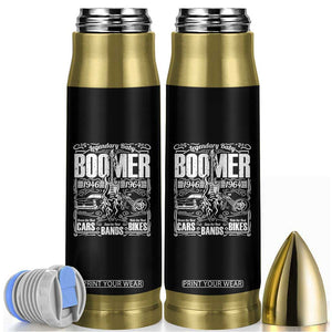 Legendary Baby Boomer Generation 1946 to 1964 Bullet Tumbler Vintage Rocker Classic Cars And Bikes Graphic