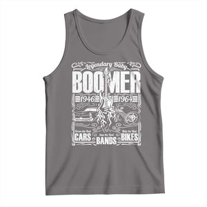 Legendary Baby Boomer Generation 1946 to 1964 Tank Top Vintage Rocker Classic Cars And Bikes Graphic