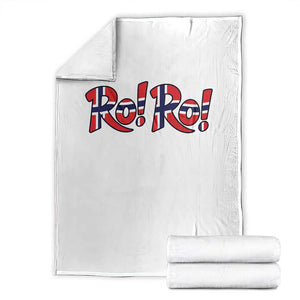Funny Norway Flag Ro Ro Typography Graphic Throw Blanket Norge Norwegian Flag Football Fans TS02 White Print Your Wear