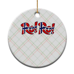 Funny Norway Flag Ro Ro Typography Graphic Ceramic Ornament Norge Norwegian Flag Football Fans TS02 1pc Christmas Plaid Print Your Wear