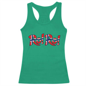 Funny Norway Flag Ro Ro Typography Graphic Racerback Tank Top Norge Norwegian Flag Football Fans TS02 Irish Green Print Your Wear