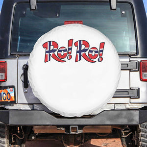Funny Norway Flag Ro Ro Typography Graphic Spare Tire Cover Norge Norwegian Flag Football Fans TS02 No hole White Print Your Wear
