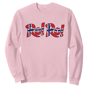 Funny Norway Flag Ro Ro Typography Graphic Sweatshirt Norge Norwegian Flag Football Fans TS02 Light Pink Print Your Wear