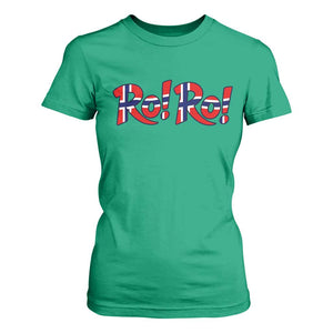 Funny Norway Flag Ro Ro Typography Graphic T Shirt For Women Norge Norwegian Flag Football Fans TS02 Irish Green Print Your Wear