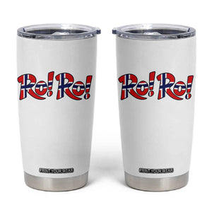 Funny Norway Flag Ro Ro Typography Graphic Tumbler Cup Norge Norwegian Flag Football Fans TS02 White Print Your Wear