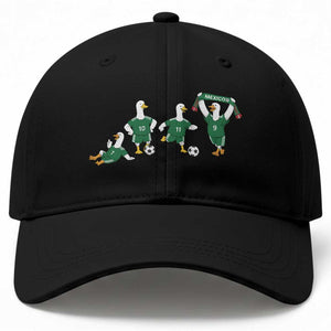 Funny Mexico Merlin the Duck Playing Soccer Graphic Baseball Cap Mexican Spirit Football Fans Cheer TS02 Print Your Wear